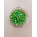 Glitter Vert fluo hexagonale pour Nail Art