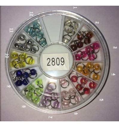 Piercing ongles boules 2809