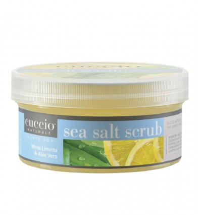 CUCCIO sea salt scrub white limetta et aloe vera