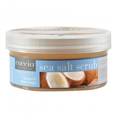 GOMMAGE AU SEL DE MER CUCCIO NATURALÉ NOIX DE COCO & GINGEMBRE BLANC - 553g