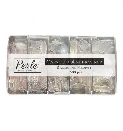 CAPSULES AMERICAINES BALLERINE MEDIUM PERLE - BOITE DE 500 PCS